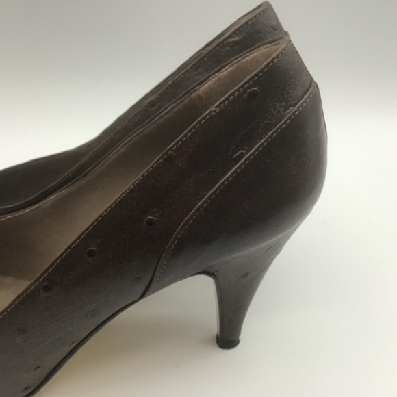 Monetti Leather Heel Brown Shoes Women’s Size 36 (6) Made in Italy - Picture 9 of 11